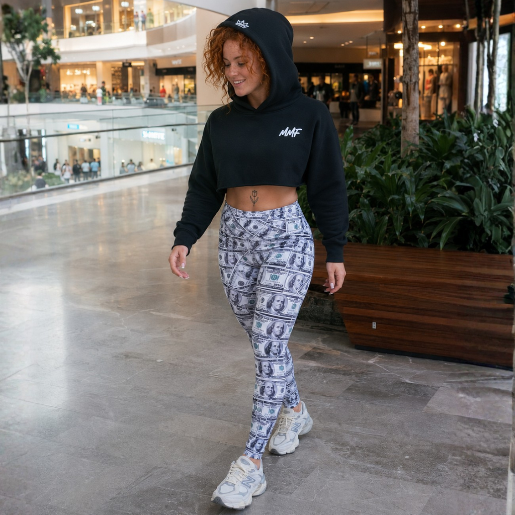 Sudadera Crop Top Dólar