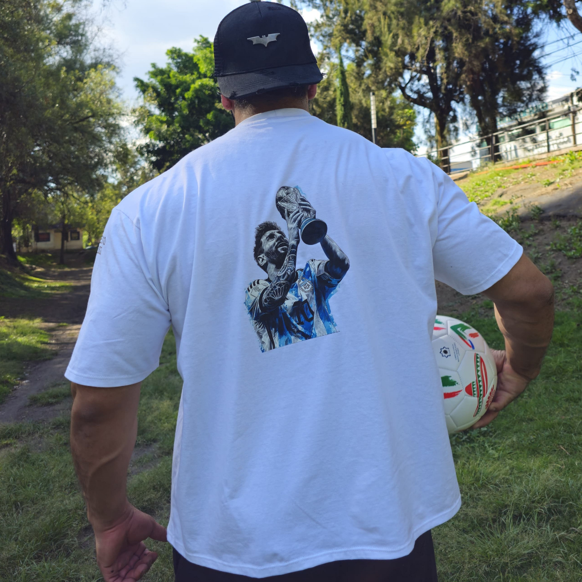 Playera oversized ídolo Argentina 2026