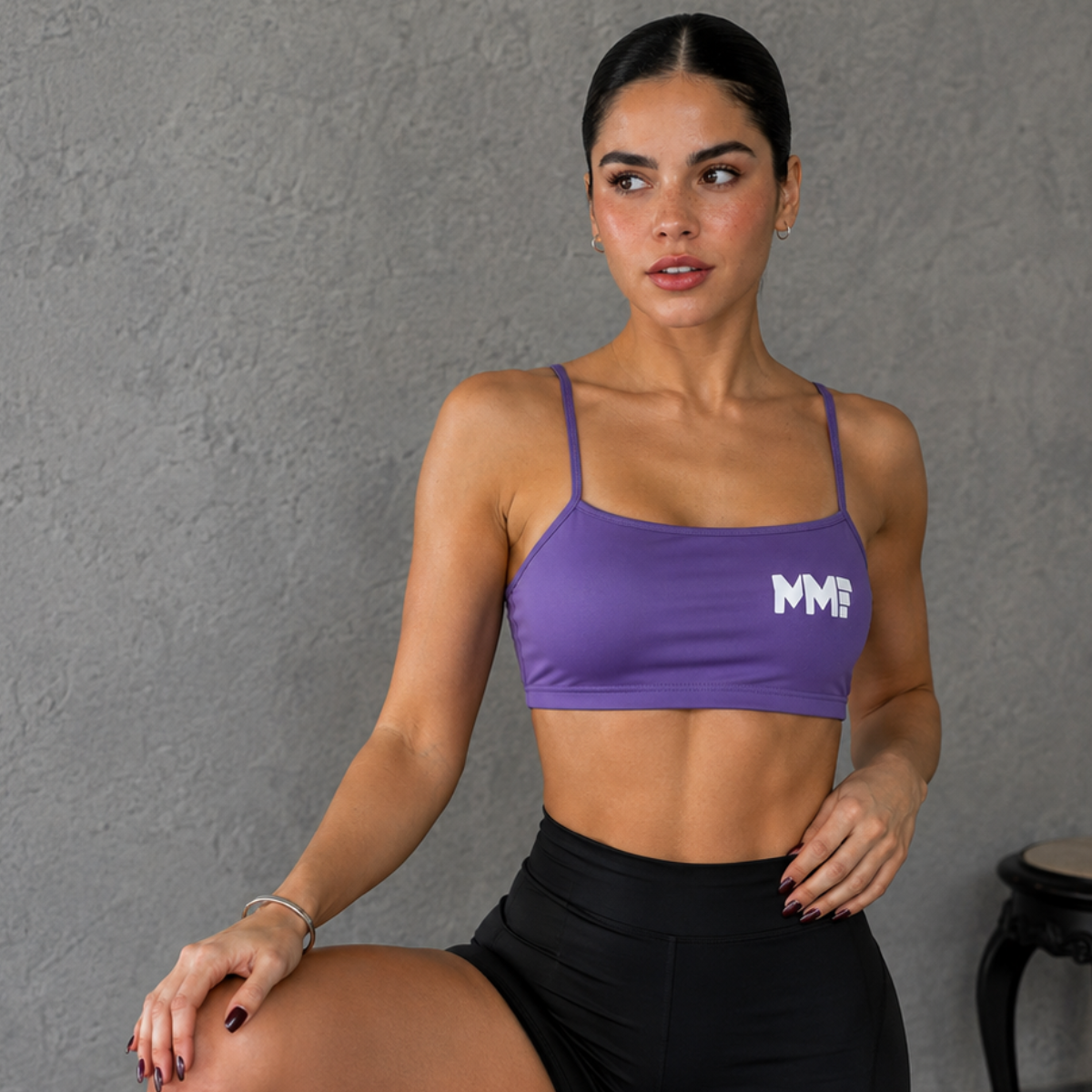 Top clásico morado