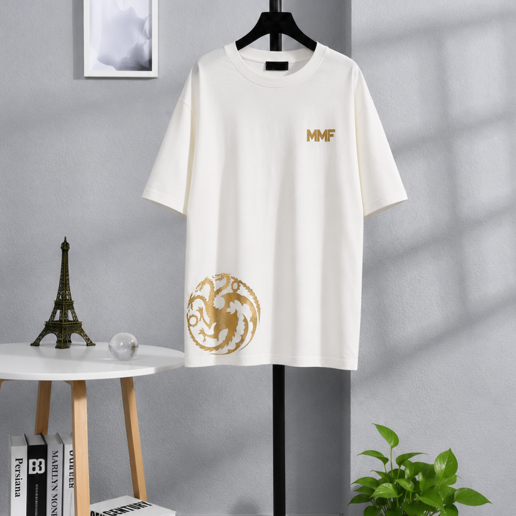 Playera oversized dragón