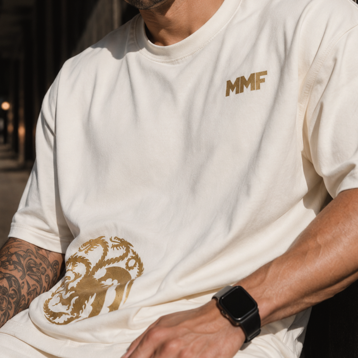 Playera oversized dragón